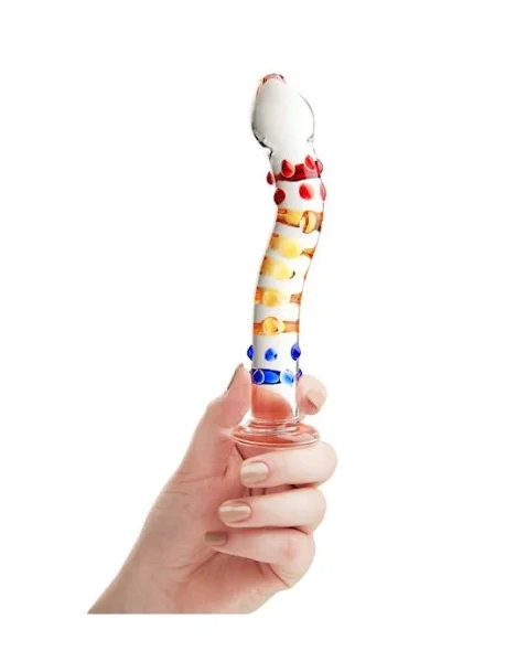 Lucent Proud Glass Massager - 7 Inch - Blue - 7 Inch