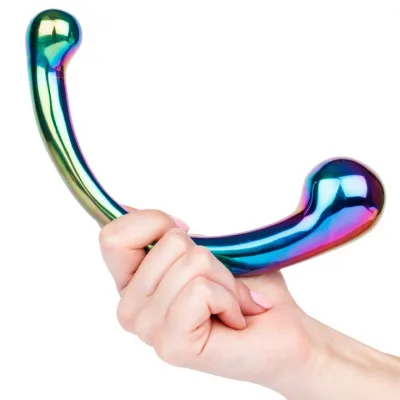 Hot Hardware Spectrum Rainbow Stainless Steel Dual Dildo 8 Inch