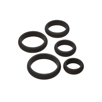 Cloud 9 Comfort Cock Rings with Flat Back 5 Pack Pro Sensual Line