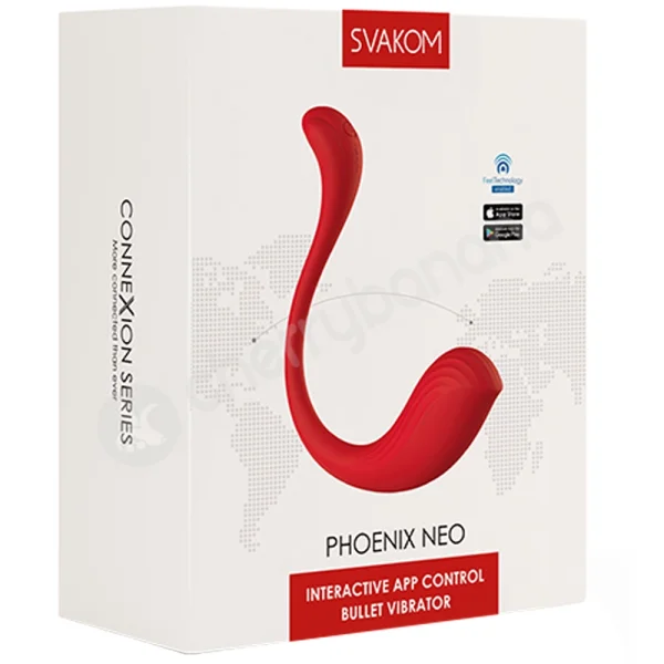 Svakom Phoenix Neo Connexion Series Red Wearable Bullet Vibrator