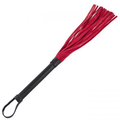 Bondara Red Suede Fantasy Flogger Whip 12 Inch