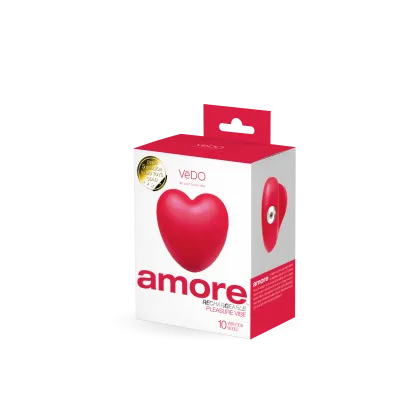 Amore Rechargeable Pleasure Vibe Red