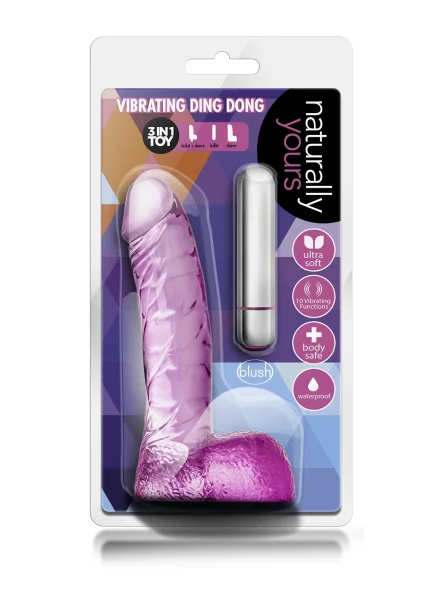 Naturally Yours - Vibrating Ding Dong - Pink