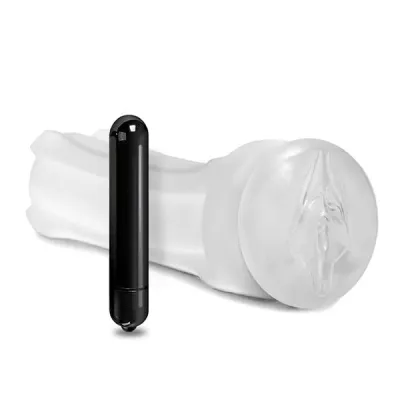 Happy Ending Translucent Vibrating Pussy Shower Stroker
