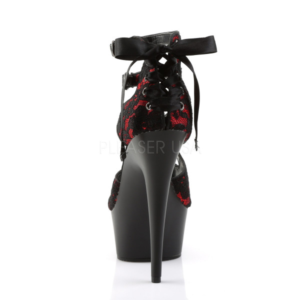 DELIGHT-678LC - 6" Heel, 1 3/4" PF Criss Cross Double Ankle Strap Sandal — image 4 of 4