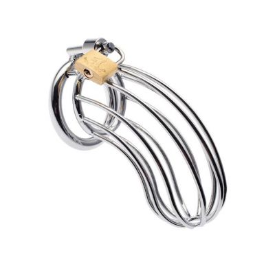 Kink Range Jail Chastity Cage 40mm Silver 40mm