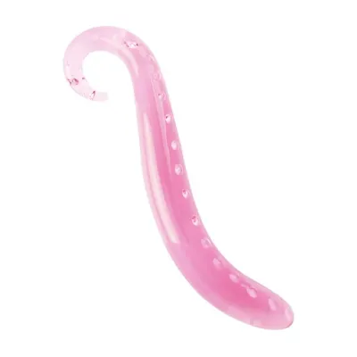 Lucent Dotted Tail Glass Massager