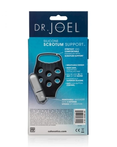 Dr Joel Silicone Scrotum Support - Black