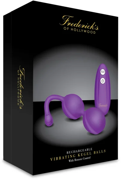 Fredericks of Hollywood Vibrating Kegel Balls w R/C Purple