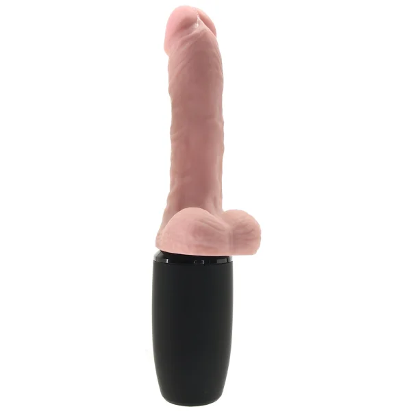 King Cock Plus Triple Threat 6.5 Inch Thrusting Cock Flesh Pink