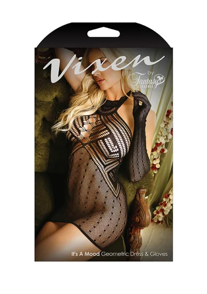 It's a Mood Geometric Dress and Gloves — image 3 of 3