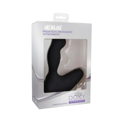 Prostate Massagers Doxy 3 Silicone Prostate Wand Attachment Black