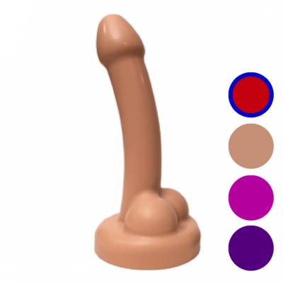 Suction Cup Base Smooth Silicone Dildo by Split Peaches