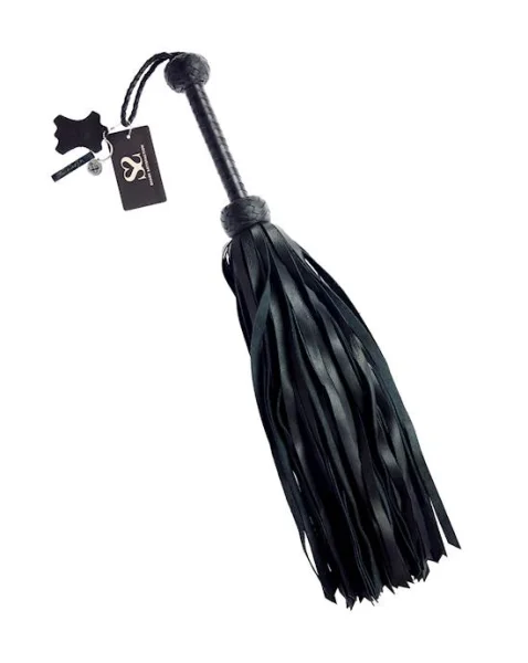 Bound X Calfskin Mop Flogger - Black