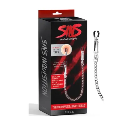 The Pinch Nipple Clamps With Chain