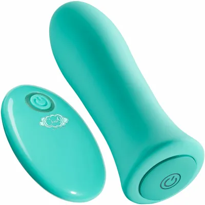 Cloud 9 Power Touch Rechargeable Wireless Bullet Vibrator With Remote Control Teal