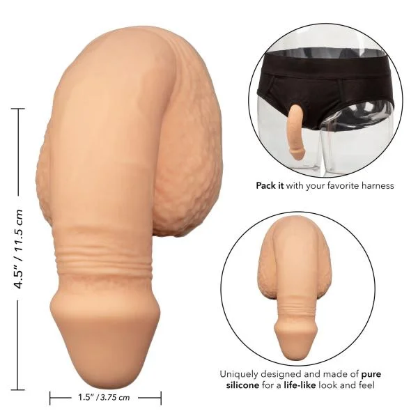 Packer Gear 5 inches Silicone Packing Penis Beige — image 8 of 8