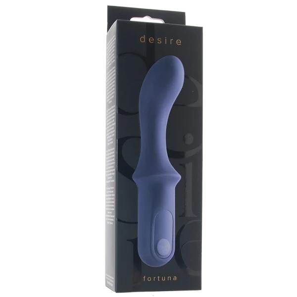 Desire Fortuna Rechargeable Silicone G-Spot Vibrator - Blue