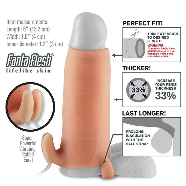 Realistic Duo Clit Climax-Her Vibrating Penis Extension by Fantasy X-Tensions — image 4 of 6