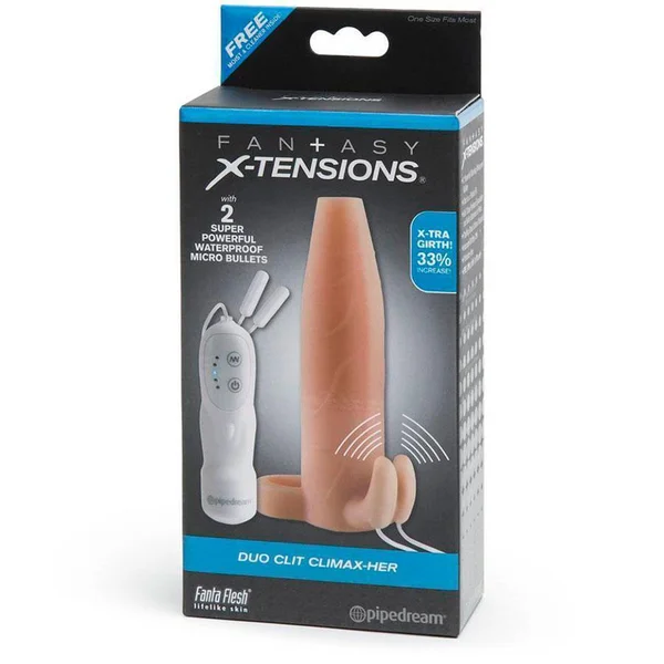 Realistic Duo Clit Climax-Her Vibrating Penis Extension by Fantasy X-Tensions — image 6 of 6