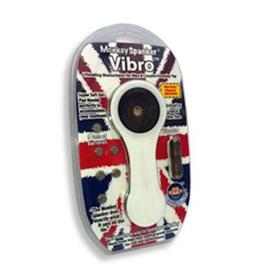 Monkey Spanker Vibro White Black