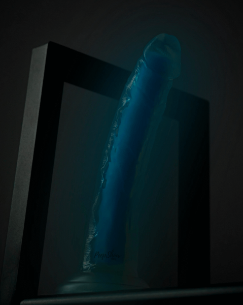 Blush Neo Elite GLOW in the Dark 7.5 Inch Silicone Dual Density Suction Cup Dildo