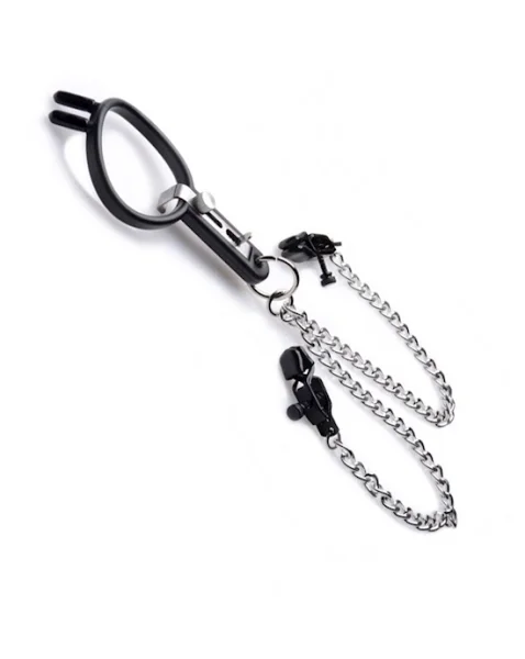 Degraded Mouth Spreader with Nipple Clamps