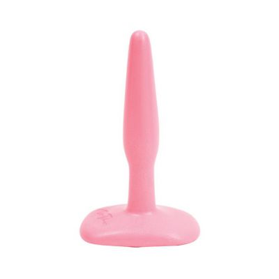 Classic Butt Plug Smooth Slim Small Hot Pink 4 1 Inch