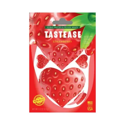 Tastease By Pastease Strawberry Candy Edible Pasties Pecker Wraps