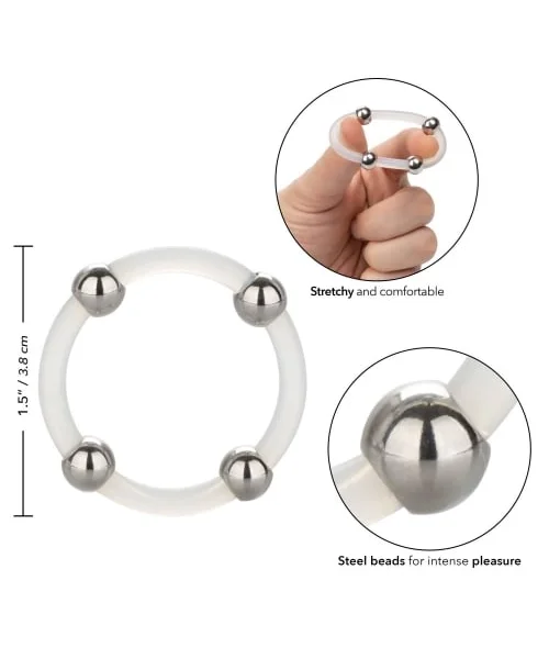 Steel Beaded Silicone Ring — image 8 of 8