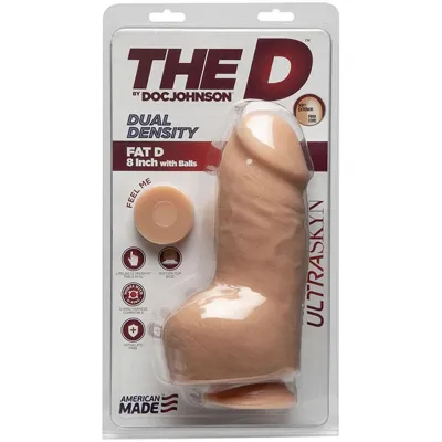 The D Fat D 8 Inch With Balls Ultraskyn Vanilla
