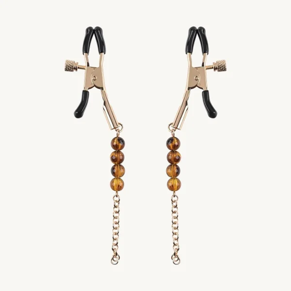 Sincerely Amber Beaded Nipple Clamp