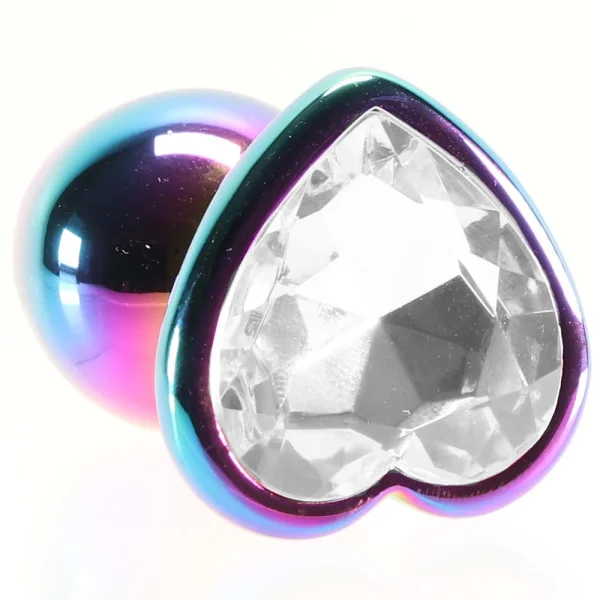 Rear Assets - Multicolor Heart - Small - Clear
