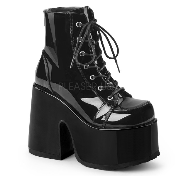 5 inches Chunky Heel, 3 inches P/F Lace-Up Ankle Boot, Metal Back Zip — image 13 of 20