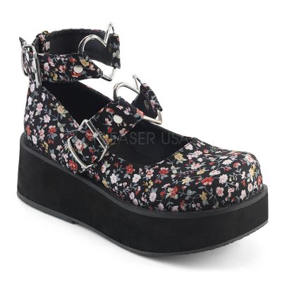 2 1 4 inches PF Mary Jane w Heart O Rings Studs Detail