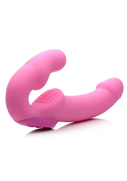 Urge Remote Controlled Vibrating Silicone Strapless Strap-On