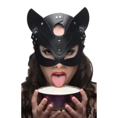 Naughty Kitty Cat Mask Black O S