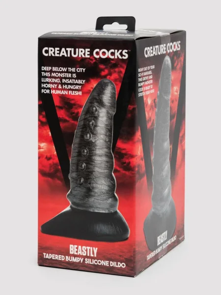 Fantasy Beastly Dragon Textured Silicone Dildo 8 Inch