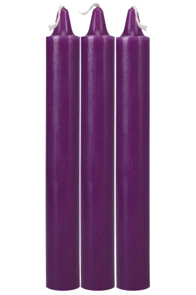 Japanese Drip Candles - 3 Pack - Purple