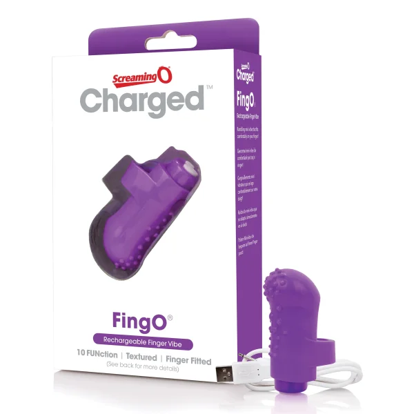 Charged Fingo Rechargeable Finger Vibe - Purple — image 5 of 8