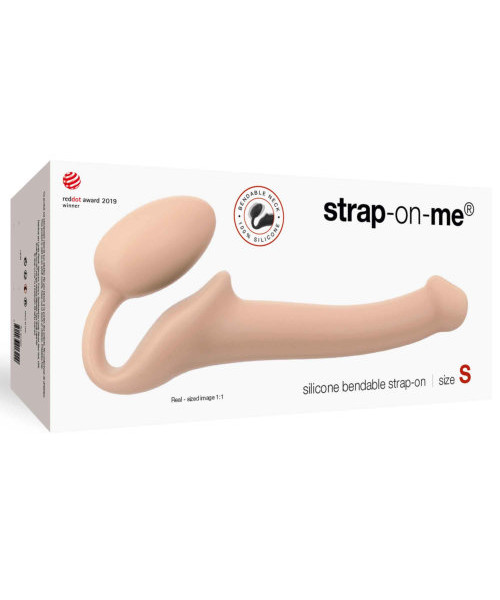 Strap-on-Me Semi-Realistic Bendable Strap-On Vanilla Small