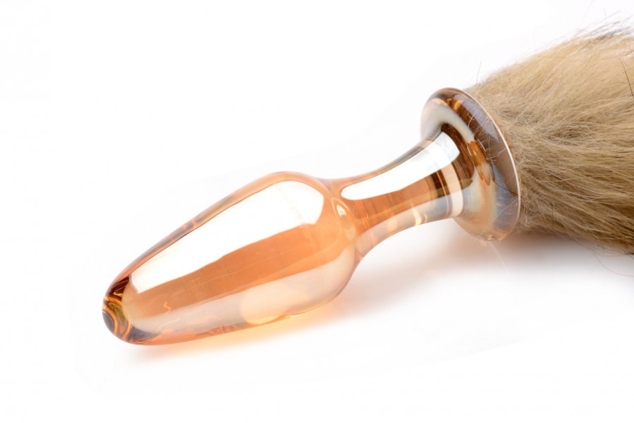Fox Tail Glass Butt Plug