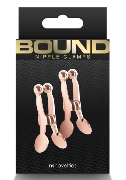 Bound C1 Nipple Clamps By NS Novelties - Rose Gold
