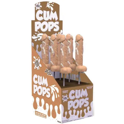 Cum Cock Pops Milk Chocolate 6 Piece P O P Display