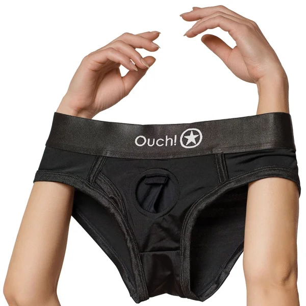 Ouch! Vibrating Strap-on High Cut Brief