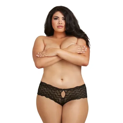 Open Back Panty Black 2x