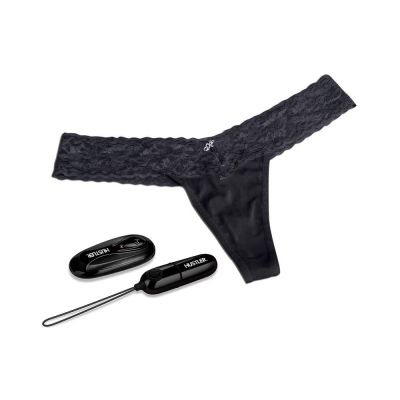 Hustler Remote Control Vibrating Panties Black S M