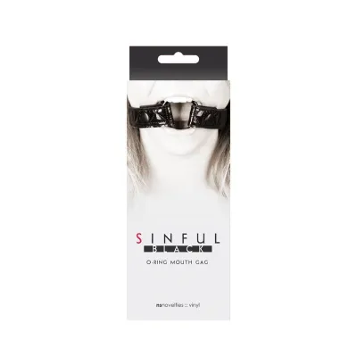 Sinful O Ring Mouth Gag Black