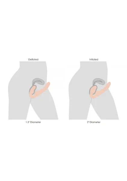 Evoke Ergo-Fit - Inflatable Vibrating Strapless Strap-On — image 4 of 12