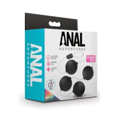 Blush Anal Adventures Pleasure Balls Black